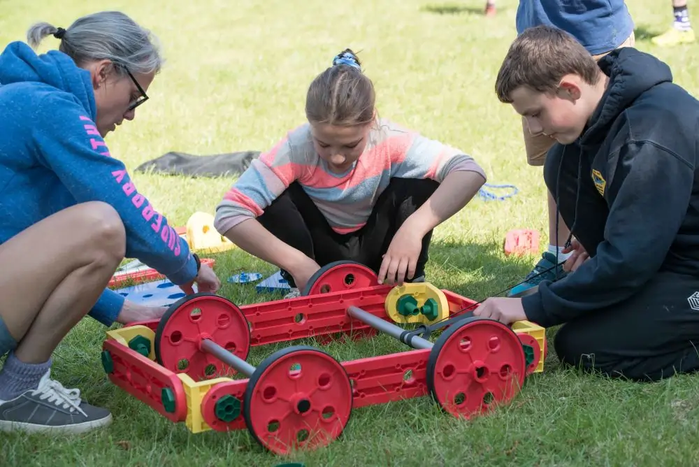 Young people using MTa kits for engaging, socially distanced experiential learning activities.