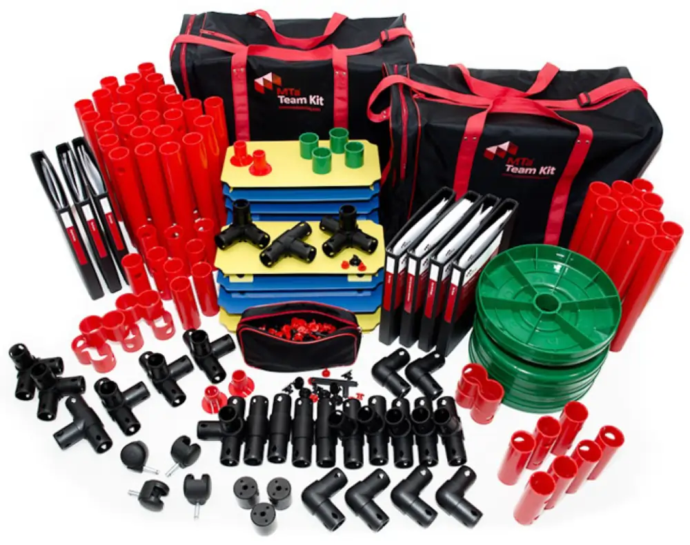 MTa Team Kit paired with LEGO Serious Play, enhancing interactive team-building and creative workshops.