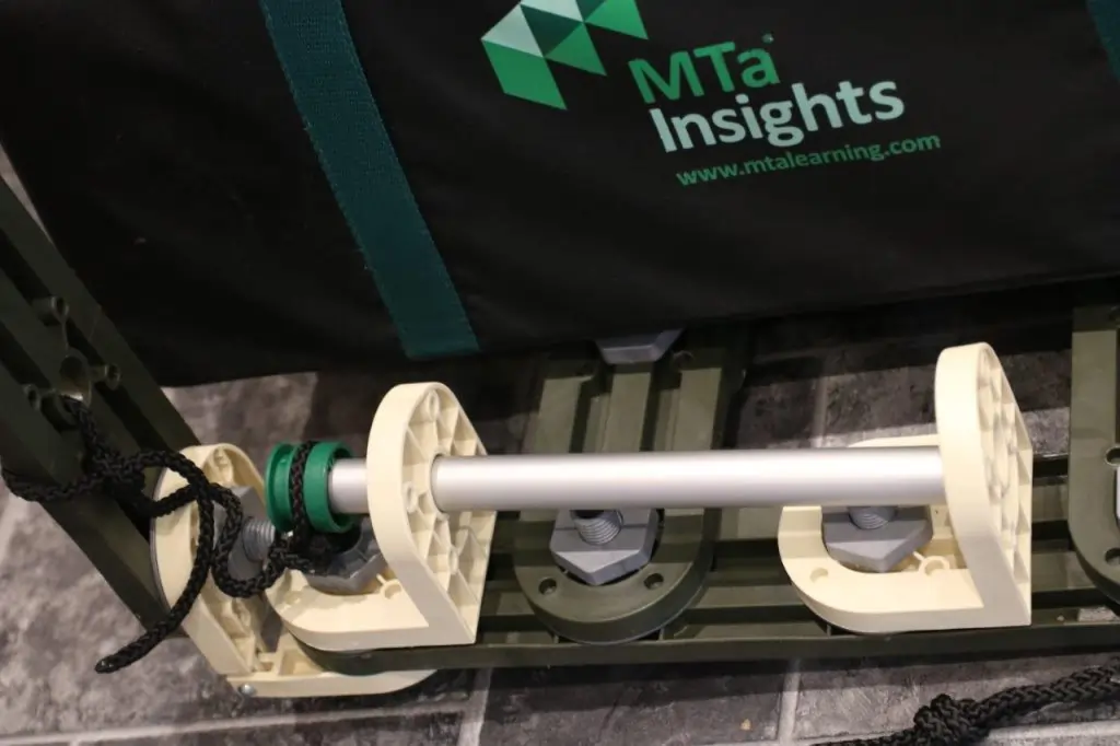 MTa STEM kit components used to build a second trigger, releasing a rope to launch the plane.