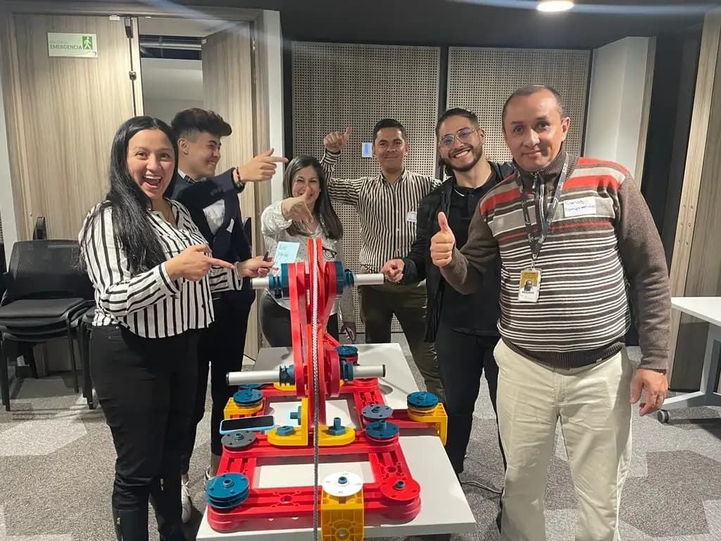 Participants engaging with the MTa Insights kit during a Masterclass to enhance experiential learning.