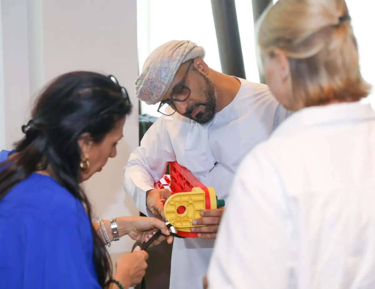 Team utilising the MTa kit to share a training experience