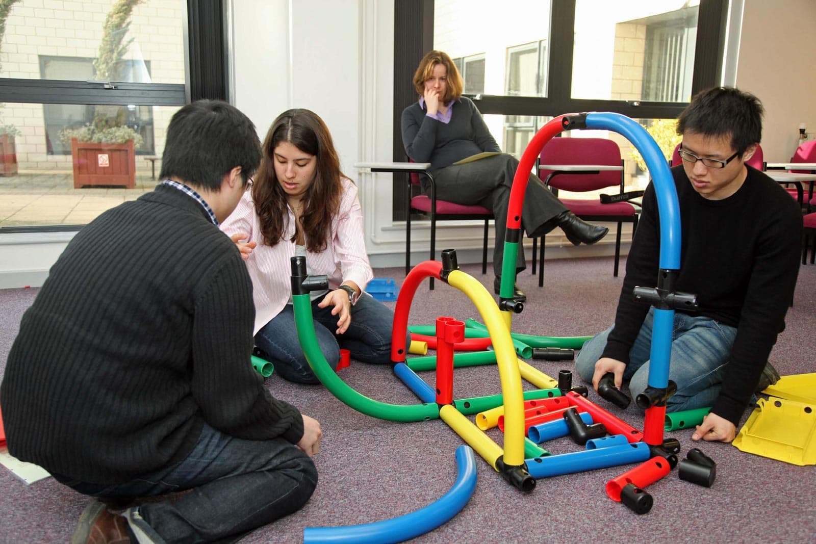 Participants at a Masterclass using the MTa Select Kit, enhancing their assessment centre activities.